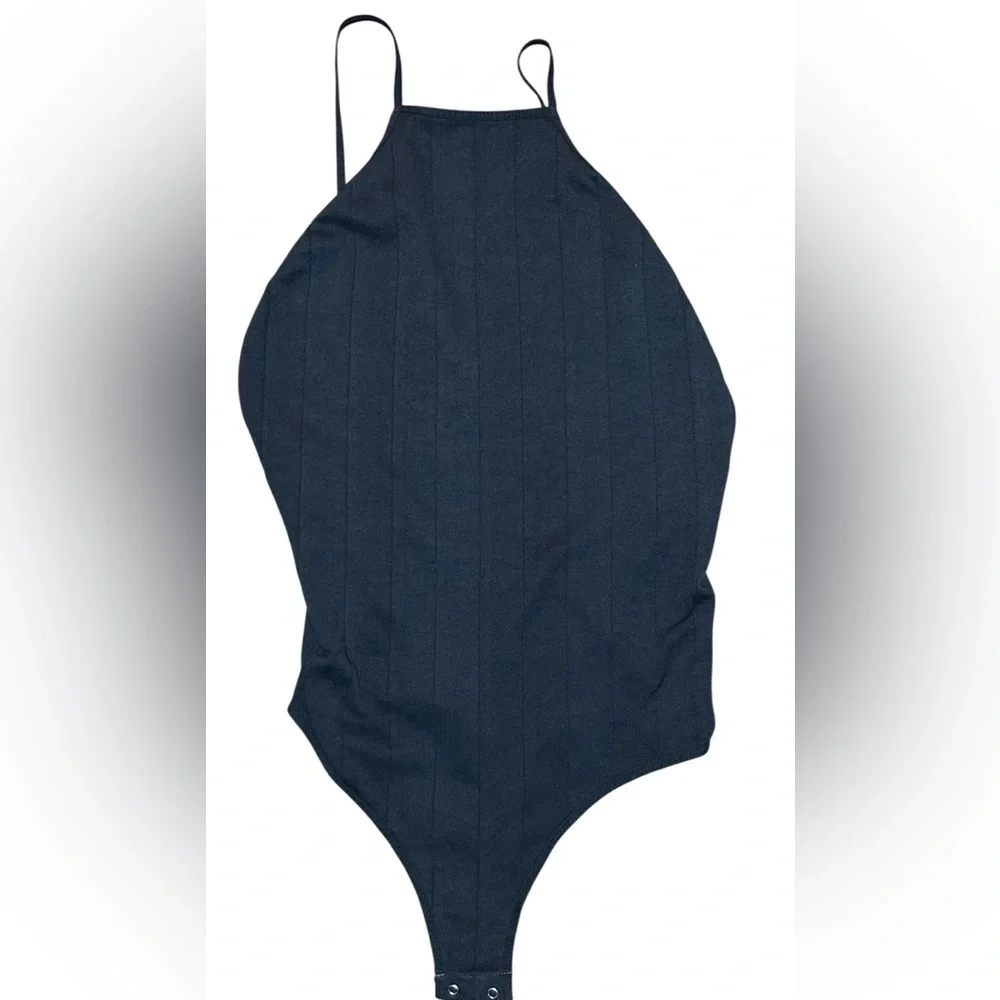 Free People Intimately Free Black Bridget Thong Bodysuit. Size M/L - Picture 5 of 5